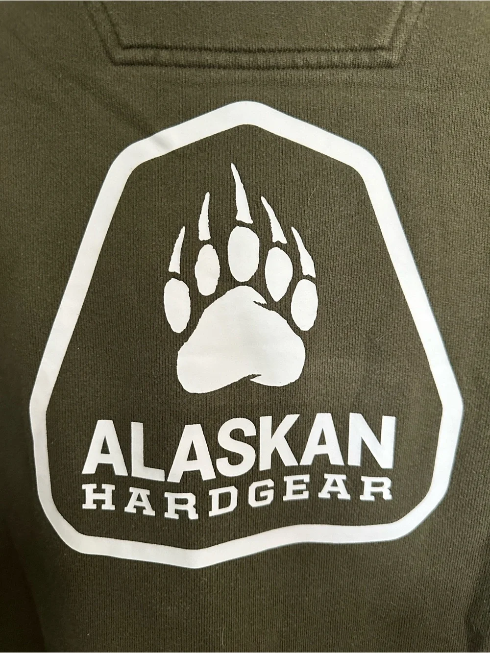 Alaskan Hardgear Olive Green Zip-Up Hoodie
